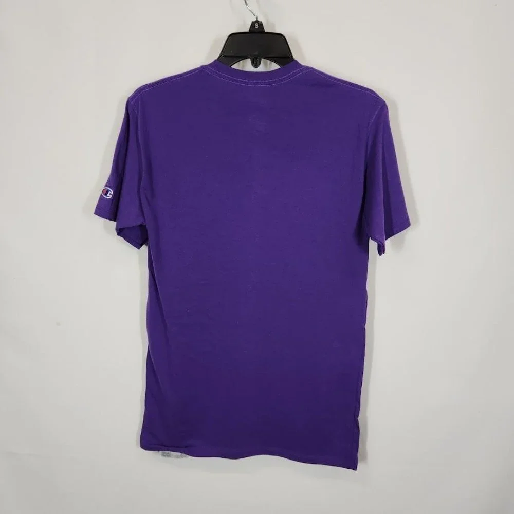 NWT Champion CLASSIC GRAPHIC TEE, SCRIPT LOGO in Purple‎ Size Small - Picture 5 of 8